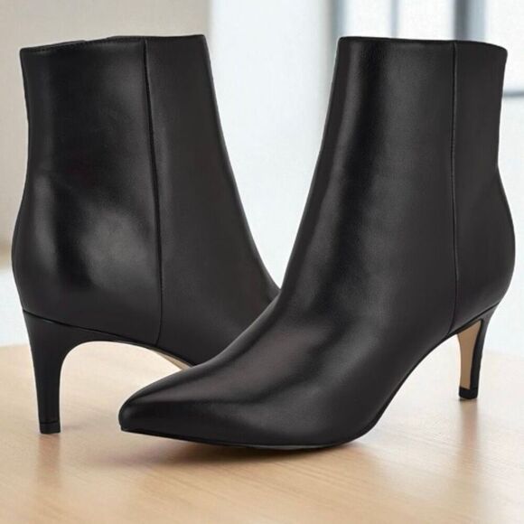 NWT Gorgeous Nine West 9.5 Sheeba Pointed Toe Stiletto Heel Ankle Booties Boots - Picture 1 of 16
